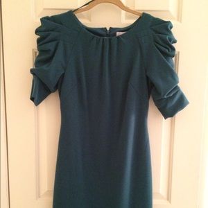Jessica Simpson teal dress with fun sleeves
